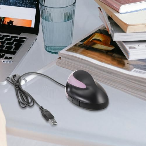 Ergonomic Wired Vertical USB with Wrist -Button Compact Design for Office Laptop Computer Use to Wrist Fatigue