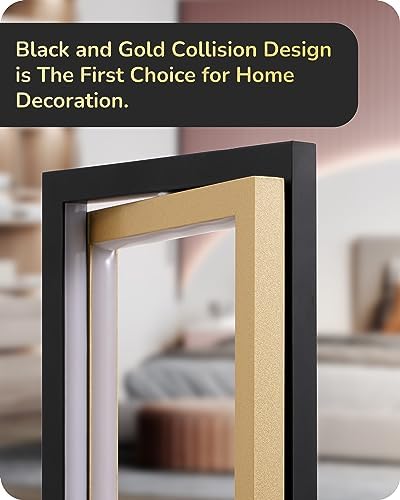 EDISHINE LED Table Lamp, Modern Bedside Lamps for Living Room, Gold