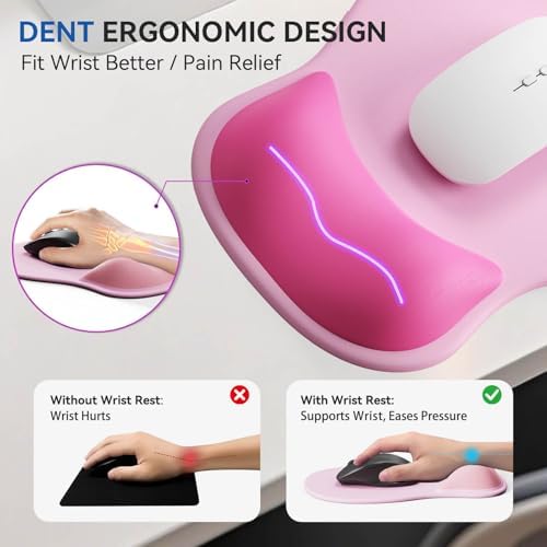 Ergonomic Mouse Pad with Wrist Rest Cute Mousepad Wrist Support