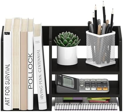 Furinno Hermite Desk Organizers, Office Organization, Black Espresso