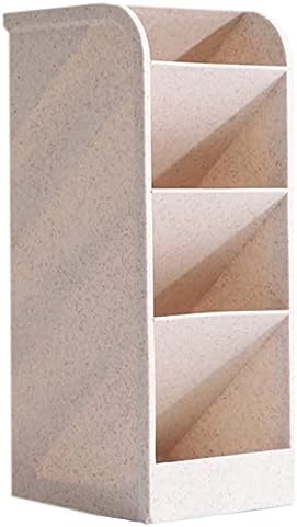 Office School Pen Holder, Cosmetic Brush Holder, Durable, Sturdy School, Desk Supplies, (Beige)