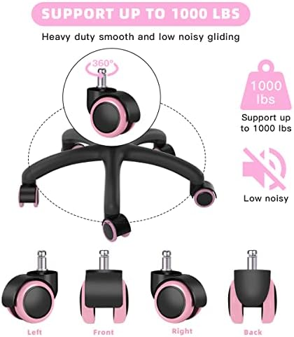 Omyoffice Replacement Office Chair Wheels 2", 1000LBS, Set of 5