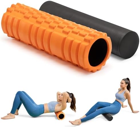 Krightlink 2-in-1 18" Foam Roller Set for Deep Muscle Massage