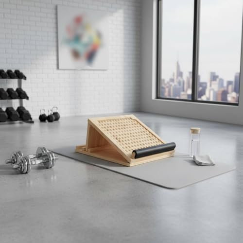 Leg Exercise Board Adjustable Wooden Incline Calf Stretcher Multi Angle Foot for Warm Ups Suitable for