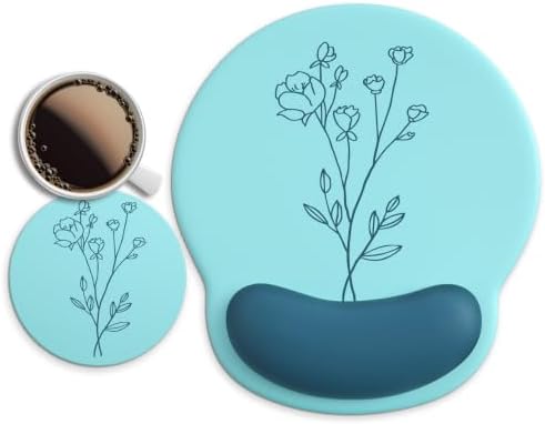Ergonomic Mouse Pad with Wrist Rest Support,Gel Mouse Pads for Desk