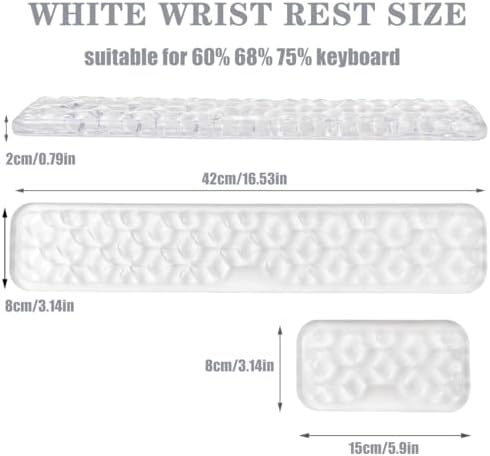 Gel Keyboard and Mouse Wrist Rest Set, Wrist Pad for Computer Keyboard
