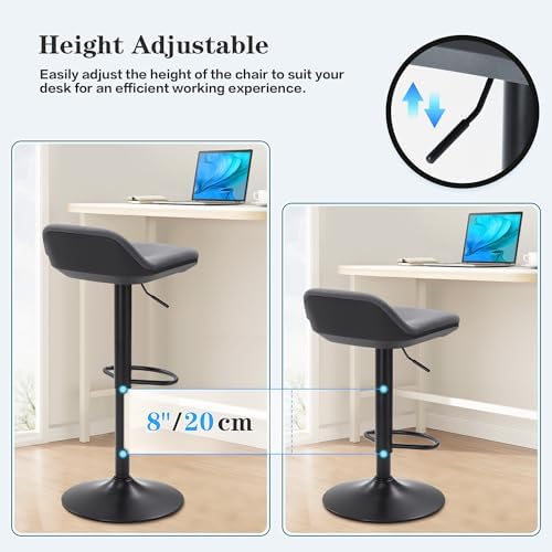 IWMH Standing Desk Stool, Adjustable Standing Desk Chair, Sit Stand Stool
