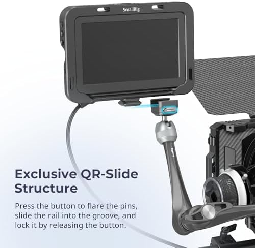 SMALLRIG 11" Rosette Magic Arm, HawkLock H21 Quick Release Structure