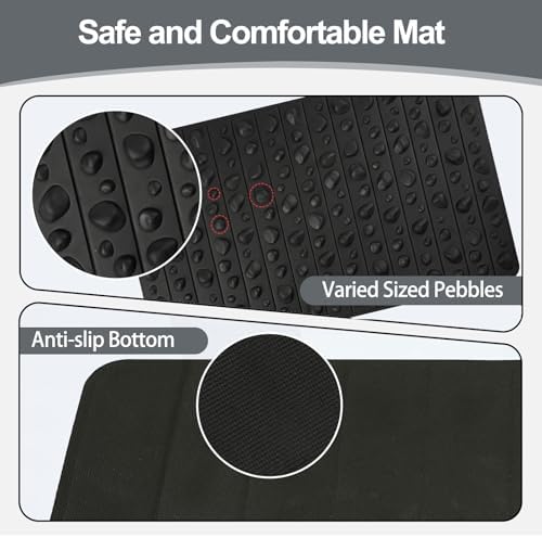Portable Feet Acupressure Mat, Foldable Foot Massager Mat, Pressure Point Massage Pad, Anti Fatigue Office Standing Desk Stand Up Pad, Relieve Foot Pain(27.6"x16.7")
