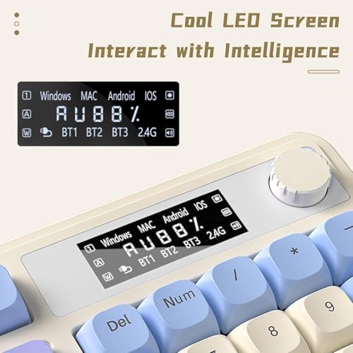 AULA S99 Pro Gaming Keyboard, Cute Creamy Wireless Keyboard