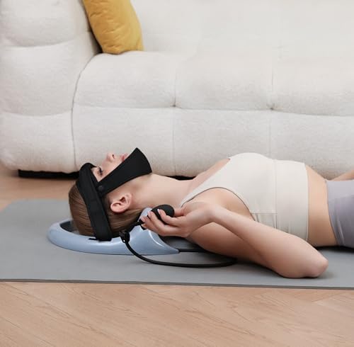 ECOGUN Posture Neck Exercising Cervical Spine Hydrator Pump, Relief for Stiffness, Relieves Neck Pain, Curve Restorer Gray