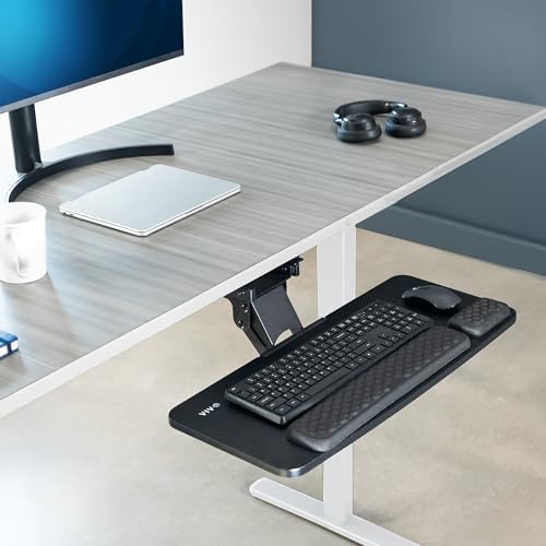 VIVO Premium Black Under Desk 27 x 11 in Keyboard Tray, MOUNT-KB27P-B