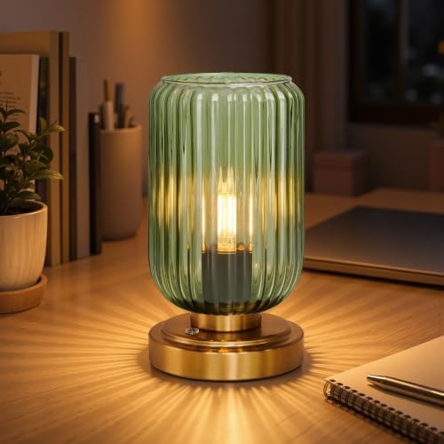 LightRound Cordless Table Lamp for Bedroom, Touch Stepless Dimmable