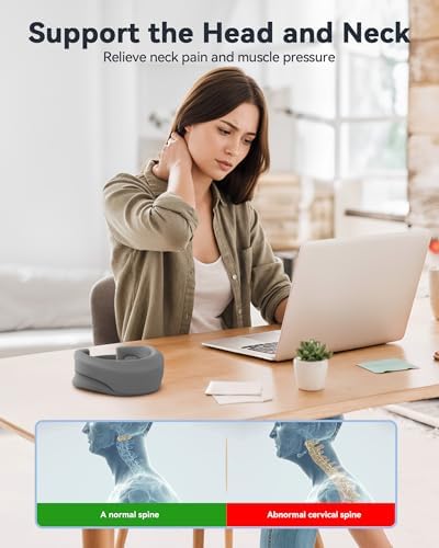 Heated Neck Brace Cervical Collar, Neck Support Brace with Heating Pad