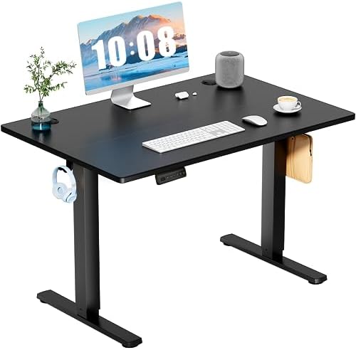 DUMOS 40 Inch Electric Standing Desk, Memory Adjustable Home Office Desk