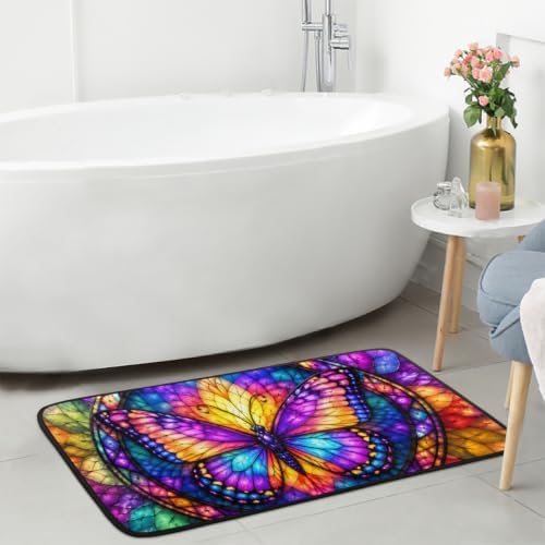 Butterfly Kitchen Mats Cushioned Anti Fatigue Kitchen Rugs Non-Slip B-4