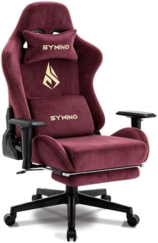 Symino Ergonomic Gaming Chair with 155° Recline & Footrest