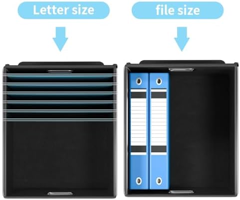 File Organizer Box with Lids, Collapsible File Folder Organizer