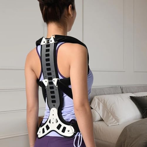 Back Brace Corrector, Adjustable Hunchback Corrector, Breathable Back Straightener, Pain Relief Improve Thoracic Kyphosis Spine for Men Women, L