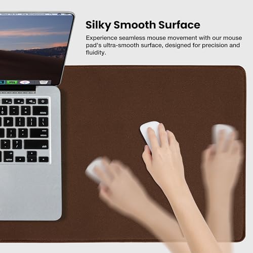ALOANES Non-Slip Extended Mouse Pad Office&Home Desk Mat Stitched Edge