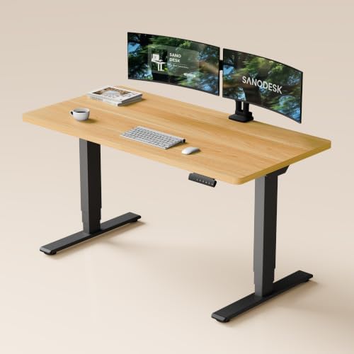 SANODESK Dual Motor Standing Desk 220lbs Height Adjustable Desk