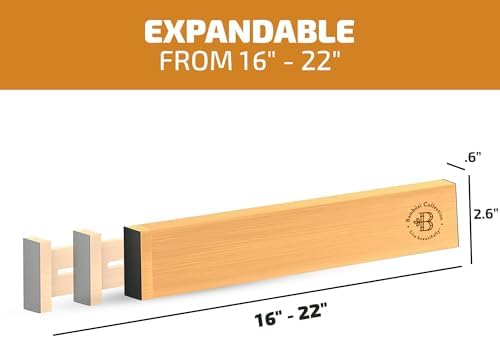 4-Pack Drawer Dividers 2.6-Inch High Dresser Drawer Organizer 16 to 22 Inch