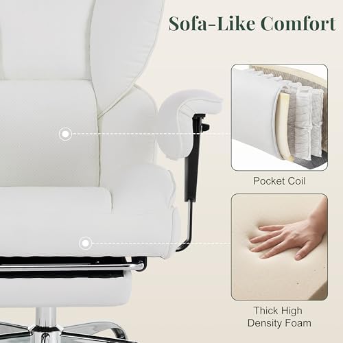 Big and Tall Office Chair 400 LBS, for Adults, Home Office