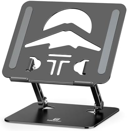 Z-Shaped Laptop Stand for Desk Fits 10"-16" Notebook, Black