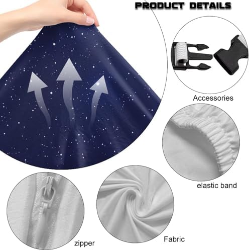 Galaxy Game Chair Cover 4-Piece Game Chairs Protector Cover Fits PC/Office Recliners Soft Furniture Protector Anti-Scratch & Washable for Gamer/Work