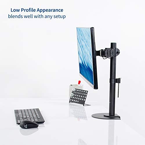 VIVO Steel Reinforcement Bracket Mount Plate for Thin, Glass, and Other Fragile Table Top Surfaces, Compatible with Most Monitor Stand C-Clamp Installations, Anti-Slip No Scratch, Black, STAND-AC01R