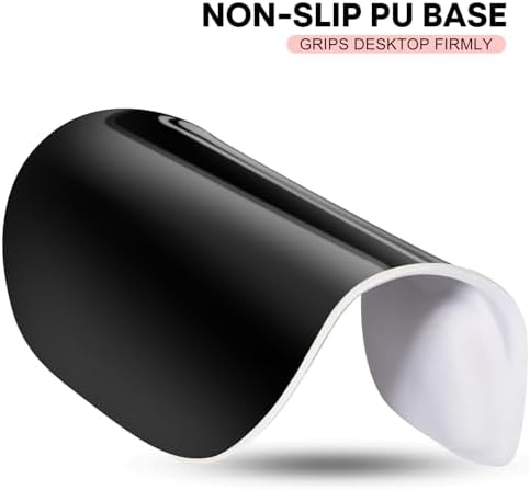 JIKIOU Ergonomic Mouse Pad with Gel Wrist Rest 2 Pack, Portable Small Blank