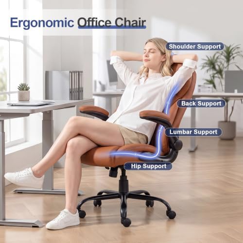 Big and Tall Office Chair, Heavy Duty Ergonomic Office Desk Chair Set of 2