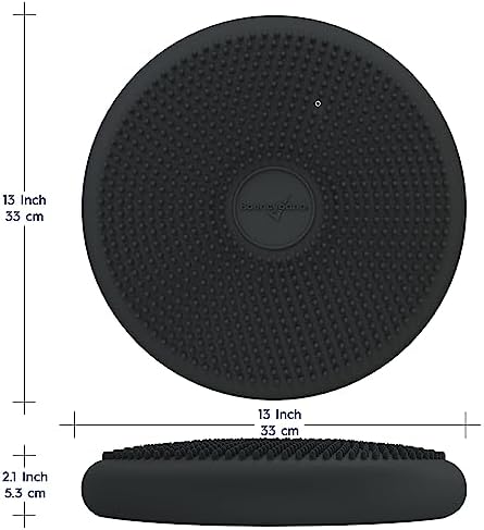 Bouncyband – Wiggle Seat – Gray, 13” D – Large Sensory Cushion for Kids