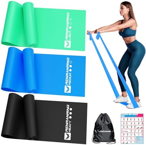 Resistance Bands Set, Exercise Bands for Physical Therapy, Pilates, Yoga