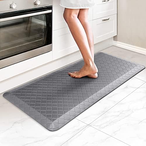 HappyTrends Kitchen Floor Mat - 4/5 Inch Thick Anti-Fatigue Kitchen Rug