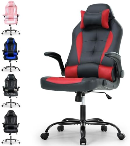 Meet perfect Ergonomic Gaming Chair with Lumbar Support, Red