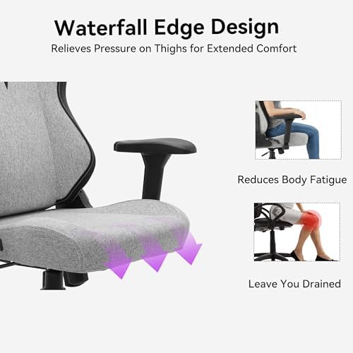 Gaming Chair - High Back Ergonomic Computer Chair with Lumbar Support, Video Game Chair-4D Adjustable Armrests,170° Reclining & 320lb Capacity,Game Chair for Home