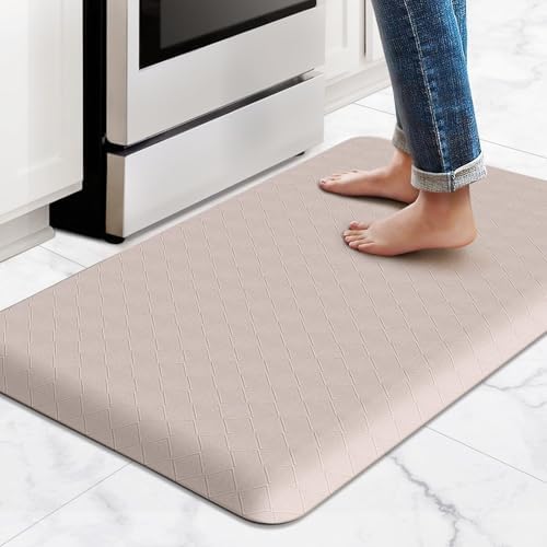 HappyTrends Kitchen Floor Mat - 4/5 Inch Thick Anti-Fatigue Kitchen Rug