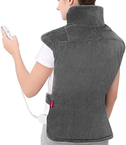 Comfytemp Heating Pad for Back Neck Shoulders, Weighted Electric Heated Pad