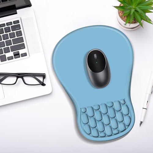 YIWEI Ergonomic Mouse Pad with Wrist Rest for Carpal Tunnel Pain Relief