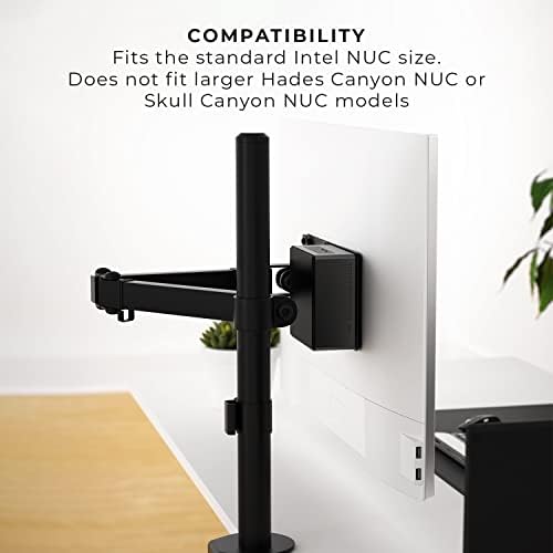 HumanCentric Mounting Bracket for Intel NUC mini pc VESA Monitor Arm 75x75