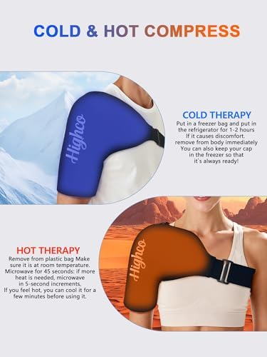 Shoulder Ice Pack Wrap for Rotator Cuff and Arm,Cold Compression for Relief
