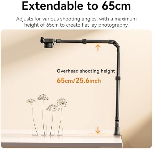 ULANZI ZJ02 Camera Desk Mount Stand Overhead Magic Articulating Arm