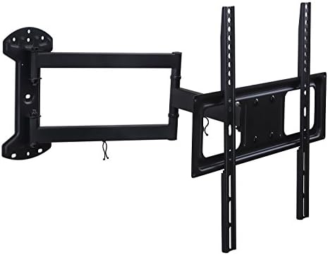 Mount-It! Full Motion Articulating TV Wall Mount for 32-55 Inch TVs – 24" Long Arm Extension, Swivel Tilt & Rotate, Single-Stud Install, Cable Management, VESA 75x75-400x400mm, Holds up to 77 lbs