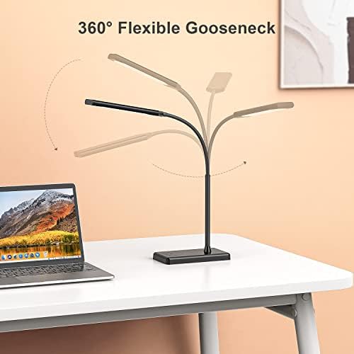 LED Desk Lamp for Office Home, Wireless Charger Desk Lamp