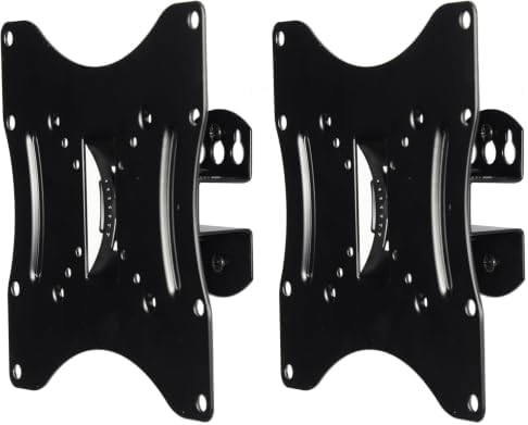 VideoSecu TV Wall Mount Bracket Compatible with VESA 200/200x100/100x100 LCD LED TV Monitor Flat Panel Display Loading Capacity to 66 lbs ML421B 1H5 (Pack of 2)
