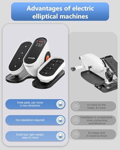 WESTIONC Under Desk Ellipticals Electric, Legxercise Pro, Leg Exerciser While Sitting, Suitable for The Old and Young Legxercise, Home Use Seated Ellipse Leg Exerciser