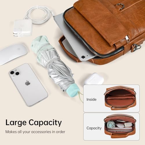 11 Inch Shoulder Bag Leather Carrying Case for 11" iPad Pro M5 M4/iPad Air 11" M4 M3 M2 with Magic Keyboard, iPads A16 11"
