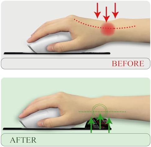 LIMKRIAN Mouse Pad with Gel Wrist Rest, 9.8 x 8.6 in, Japanese Full Moon