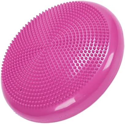 Inflatable Balance Disc Cushion for Yoga, Stability Training & Core Exercise, NonSlip Massage Pad for Home Gym, Office Chair Posture Support, Kids Sensory Play